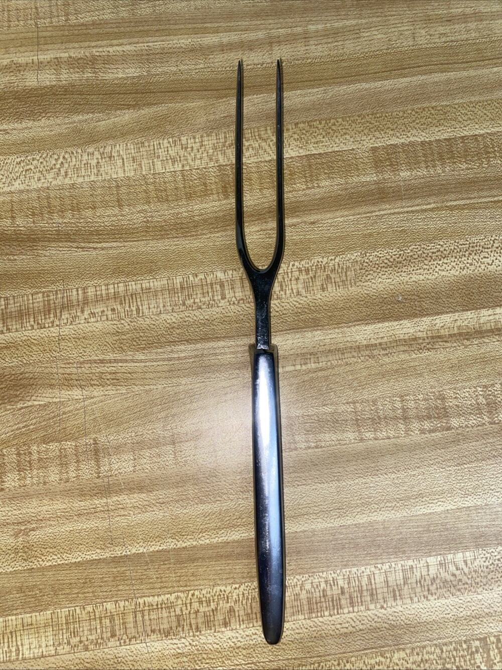 Vintage Gerber 11” Stainless Steel Meat Serving Fork Kitchen Tool